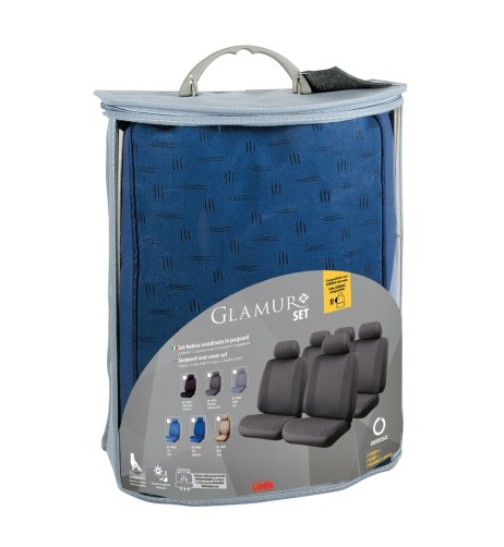 Kit completo coprisedili fodere auto universali poliestere Glamur Avio Nav