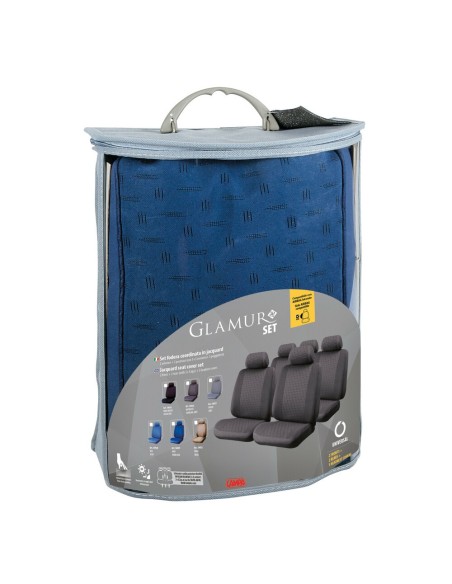 Kit completo coprisedili fodere auto universali poliestere Glamur Avio Nav