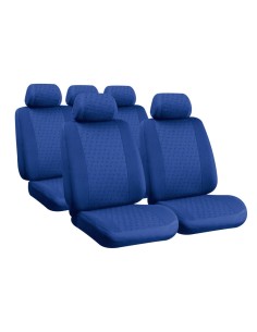 Kit completo coprisedili fodere auto universali poliestere Glamur Blu
