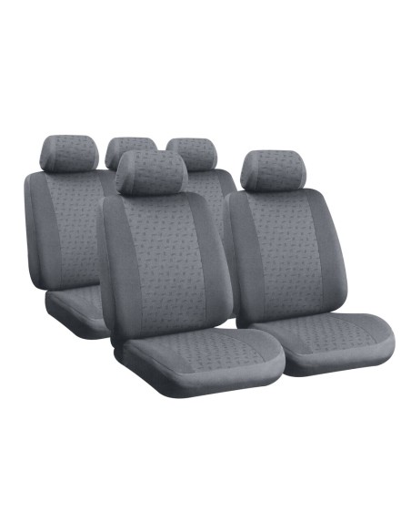Kit completo coprisedili fodere auto universali poliestere Glamur Grigio