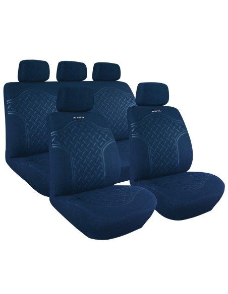 Kit completo coprisedili fodere auto universali poliestere Kupra Blu