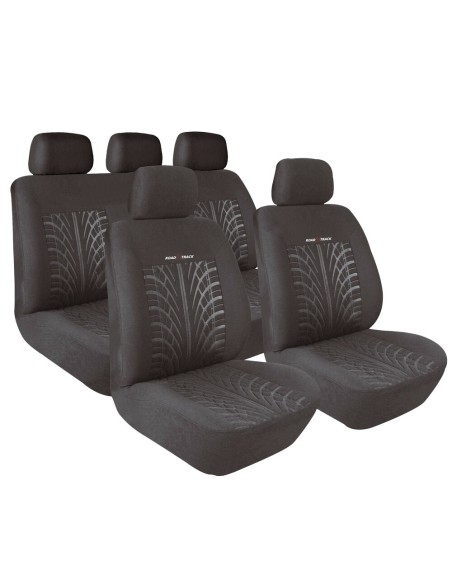 Kit completo coprisedili fodere auto universali poliestere Road Track Grig