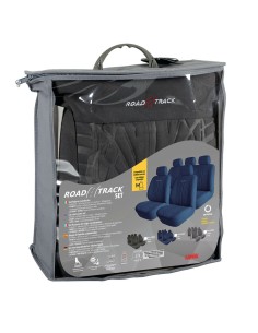 Kit completo coprisedili fodere auto universali poliestere Road Track Grig 2