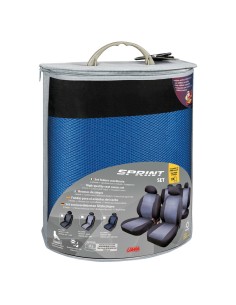 Kit completo coprisedili fodere auto universali poliestere Sprint Blu 2
