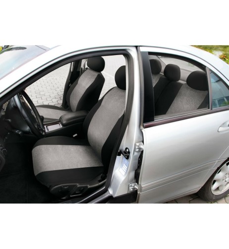 Kit completo coprisedili fodere auto universali poliestere Sprint Grigio