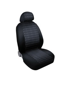 Kit completo coprisedili fodere auto universali poliestere Square Nero