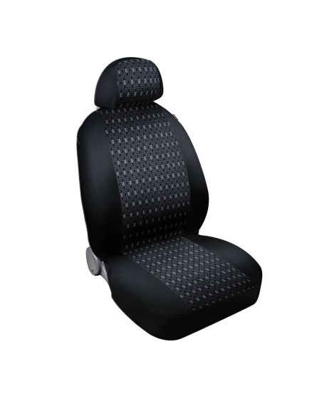 Kit completo coprisedili fodere auto universali poliestere Square Nero