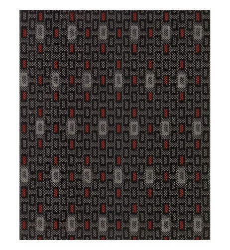 Kit completo coprisedili fodere auto universali poliestere Square Rosso