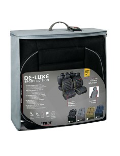 Set completo coprisedili fodere imbottiti De Luxe Sport Edition NERO 2