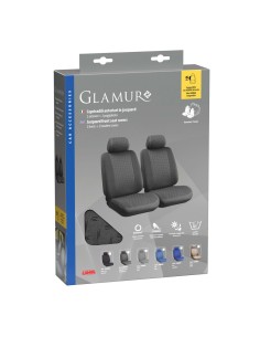 Set coprisedili fodere anteriori auto universali jacquard Glamur Antracite 2