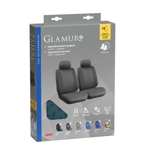 Set coprisedili fodere anteriori auto universali jacquard Glamur Avio