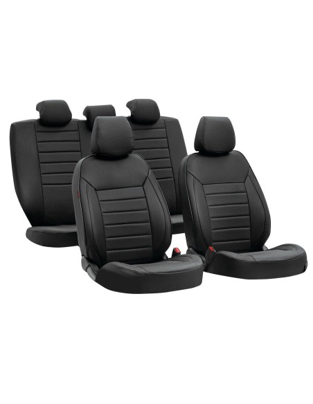 Set fodere coordinate universali auto in similpelle nero