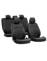 Set fodere coordinate universali auto in similpelle nero
