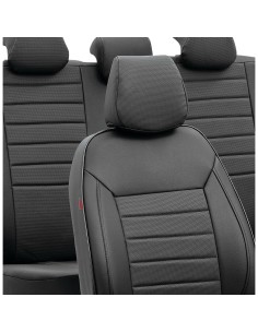 Set fodere coordinate universali auto in similpelle grigio 2