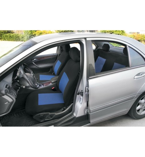 Set fodere coprisedili universali auto Classic avio nero