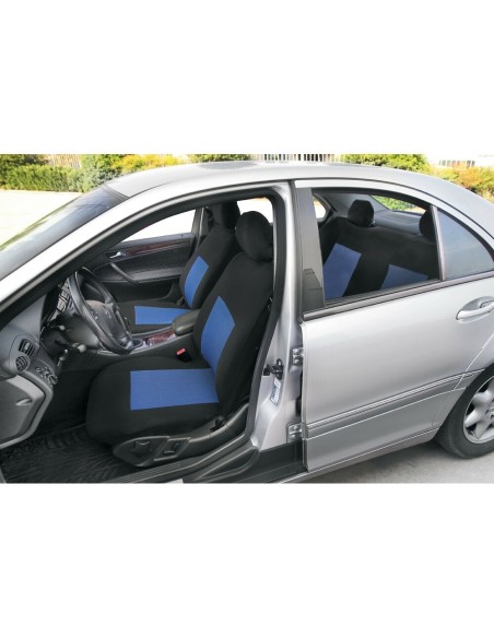 Set fodere coprisedili universali auto Classic avio nero