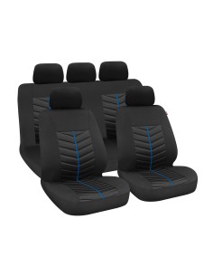 Set fodere coprisedili universali auto Rapid Nero Blu