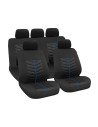 Set fodere coprisedili universali auto Rapid Nero Blu