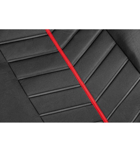Set fodere coprisedili universali auto Rapid Nero Rosso