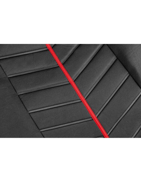 Set fodere coprisedili universali auto Rapid Nero Rosso