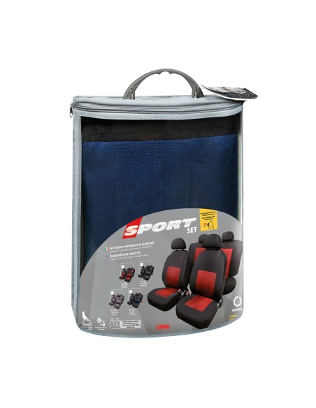 Set fodere coprisedili universali auto Sport blu nero