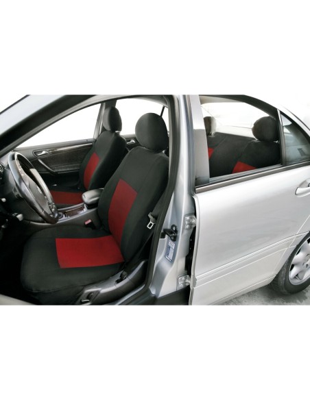 Set fodere coprisedili universali auto Sport rosso nero