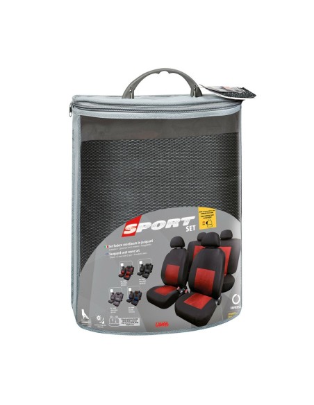 Set fodere coprisedili universali auto Sport grigio nero