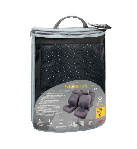 Set fodere coprisedili universali auto Starline antracite