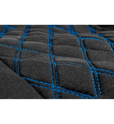 Set fodere coprisedili universali imbottiti auto Hive Nero Blu