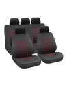 Set fodere coprisedili universali imbottiti auto Hive Nero Rosso
