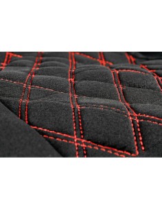 Set fodere coprisedili universali imbottiti auto Hive Nero Rosso 2