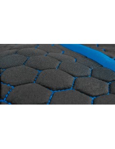 Set fodere coprisedili universali imbottiti auto Stinger Nero Blu 2