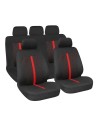 Set fodere coprisedili universali imbottiti auto Stinger Nero Rosso