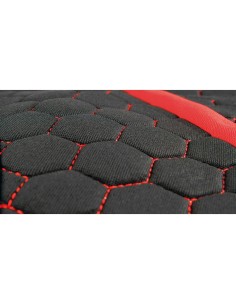 Set fodere coprisedili universali imbottiti auto Stinger Nero Rosso 2