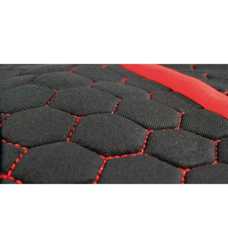 Set fodere coprisedili universali imbottiti auto Stinger Nero Rosso