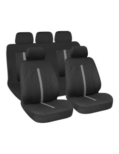 Set fodere coprisedili universali imbottiti auto Stinger Nero Grigio