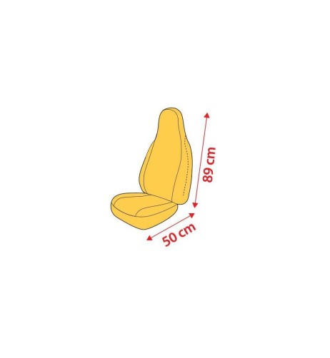 Coppia coprisedili anteriori universali in tessuto jacquard e poliestere Ne
