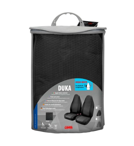 Coppia coprisedili anteriori universali in tessuto jacquard e poliestere Gr