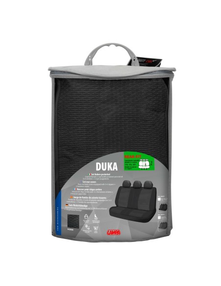 Coprisedile posteriore universale in tessuto jacquard e poliestere Grigio