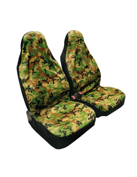 Coppia coprisedili anteriori interi universali camouflage