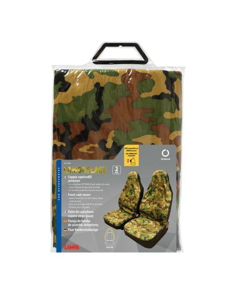 Coppia coprisedili anteriori interi universali camouflage
