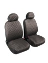 Coppia coprisedili fodere auto anteriori universali Biba cotone antracite
