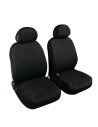 Coppia coprisedili fodere auto anteriori universali Biba cotone nero