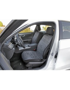 Coppia di coprisedili anteriori Elegance double face seduta larga antracite 2