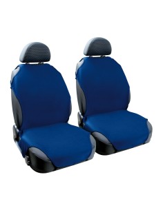 Coppia di coprisedili elasticizzati in tessuto T Shirt Blu