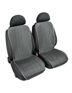 Coppia fodere coprisedili double face carta tessile e tessuto Antracite 4