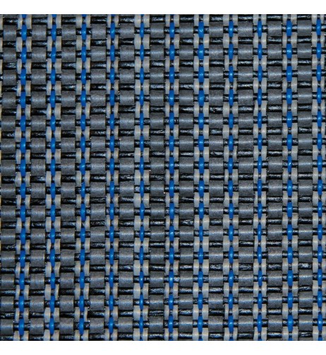 Coppia fodere coprisedili double face carta tessile e tessuto Blu 42cm