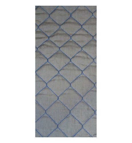 Coppia fodere coprisedili double face carta tessile e tessuto Blu 42cm