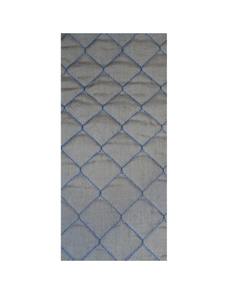 Coppia fodere coprisedili double face carta tessile e tessuto Blu 42cm