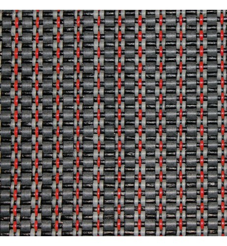 Coppia fodere coprisedili double face carta tessile e tessuto Rosso 42cm